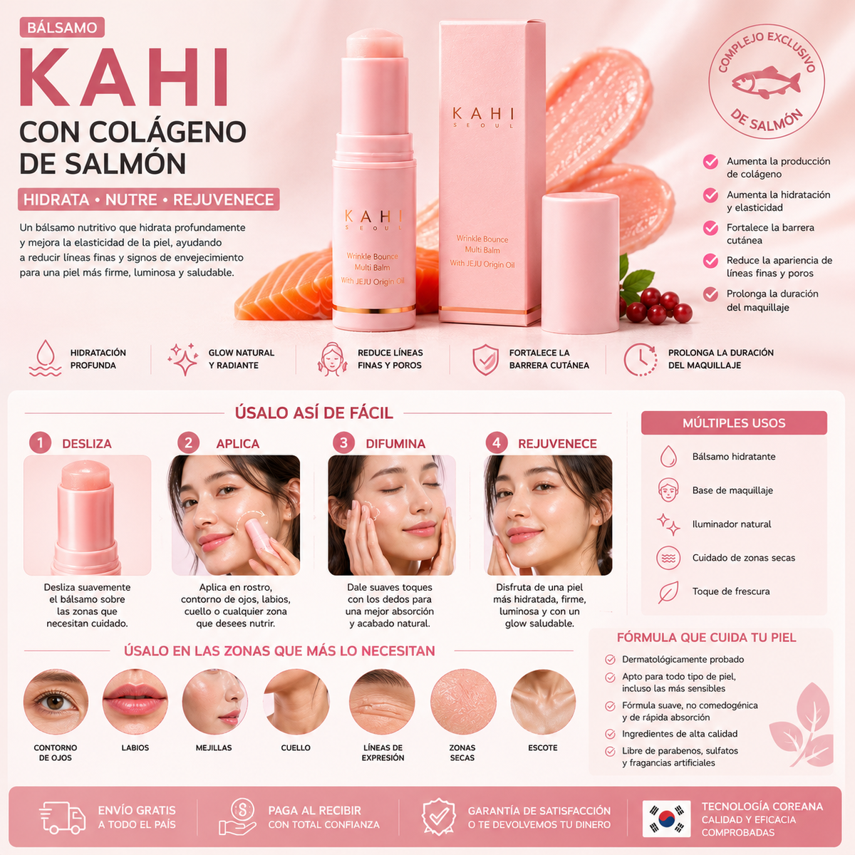 Bálsamo Kahi con Colágeno de Salmón.