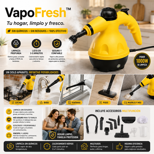 VapoFresh™  Tu hogar, limpio y fresco.
