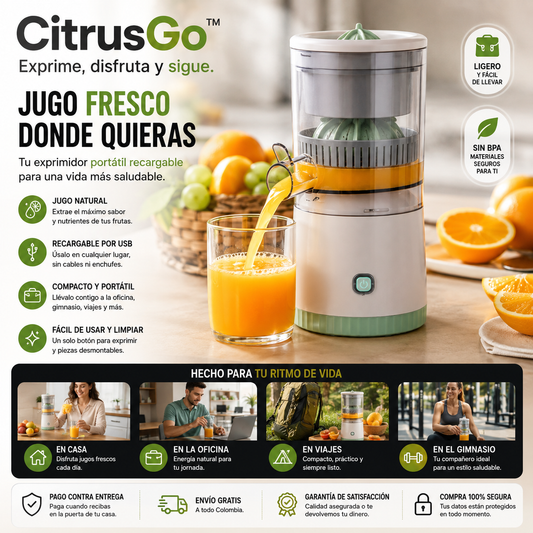 CitrusGo™ — Exprime, disfruta y sigue.