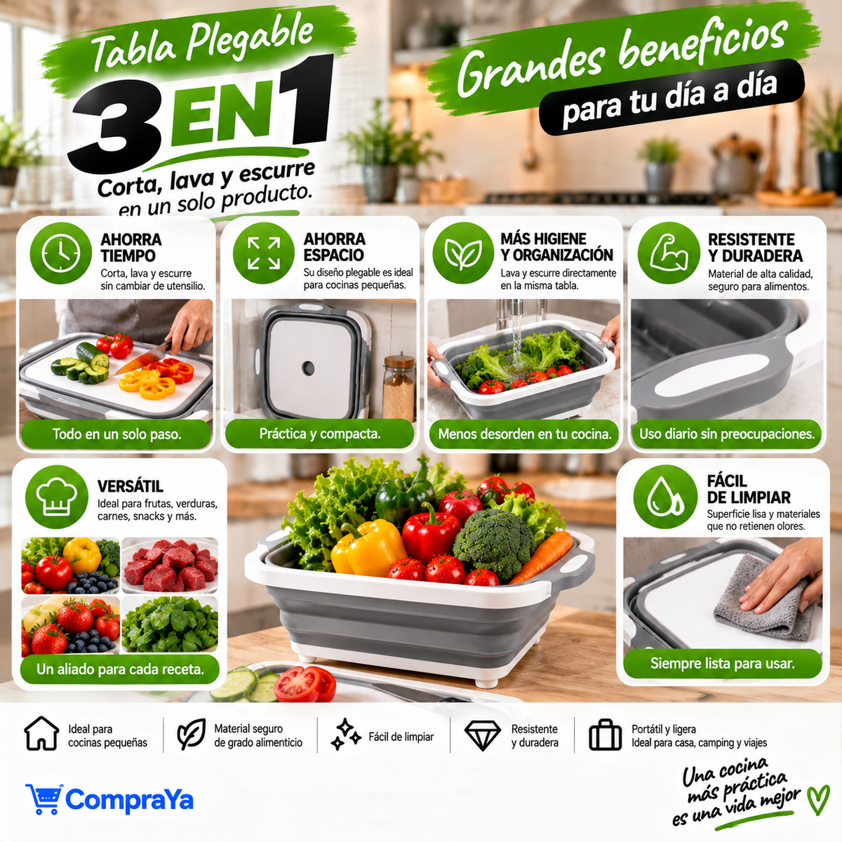 TABLA PLEGABLE 3 EN 1