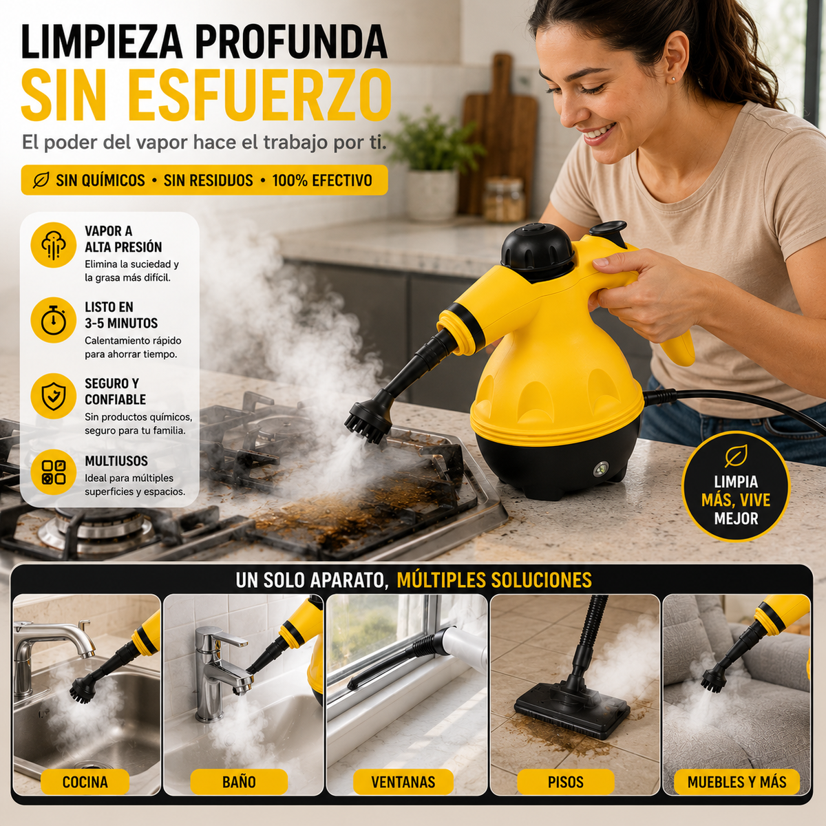 VapoFresh™  Tu hogar, limpio y fresco.