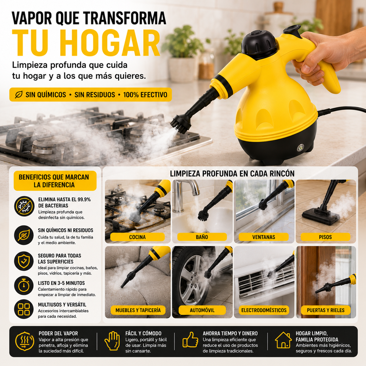 VapoFresh™  Tu hogar, limpio y fresco.