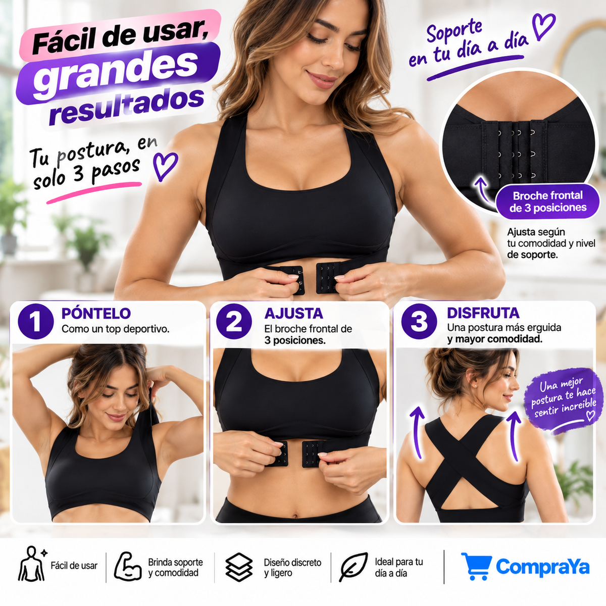 Top Elastico  Corrector de Postura