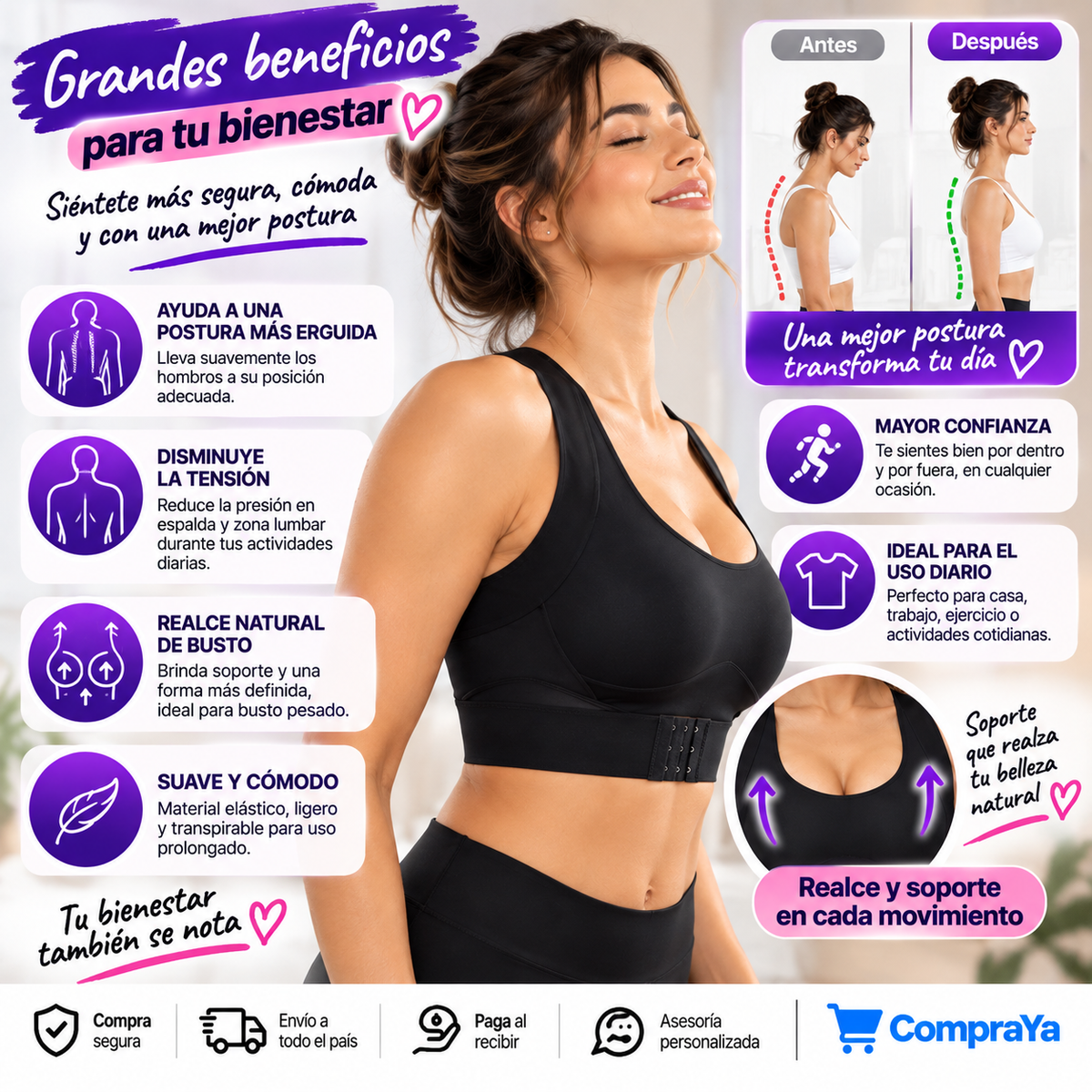 Top Elastico  Corrector de Postura