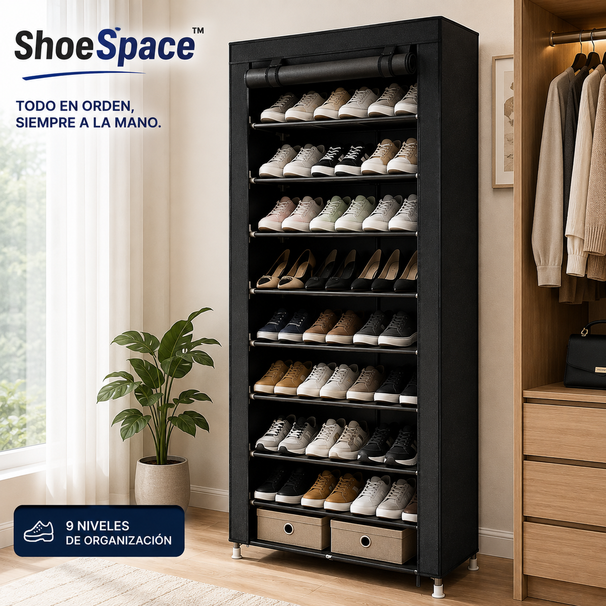 ShoeSpace™ — Más orden, más espacio.