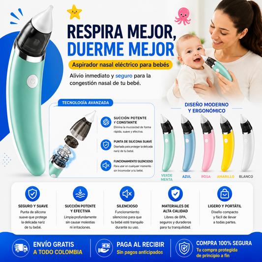 Aspirador Nasal para Bebe