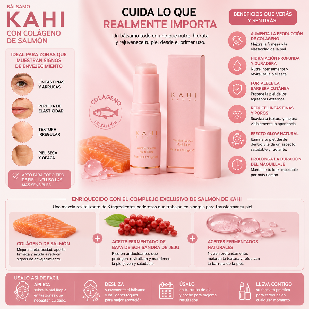 Bálsamo Kahi con Colágeno de Salmón.