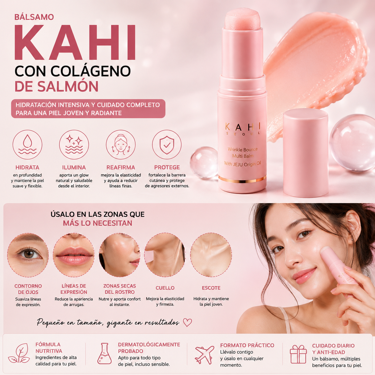 Bálsamo Kahi con Colágeno de Salmón.