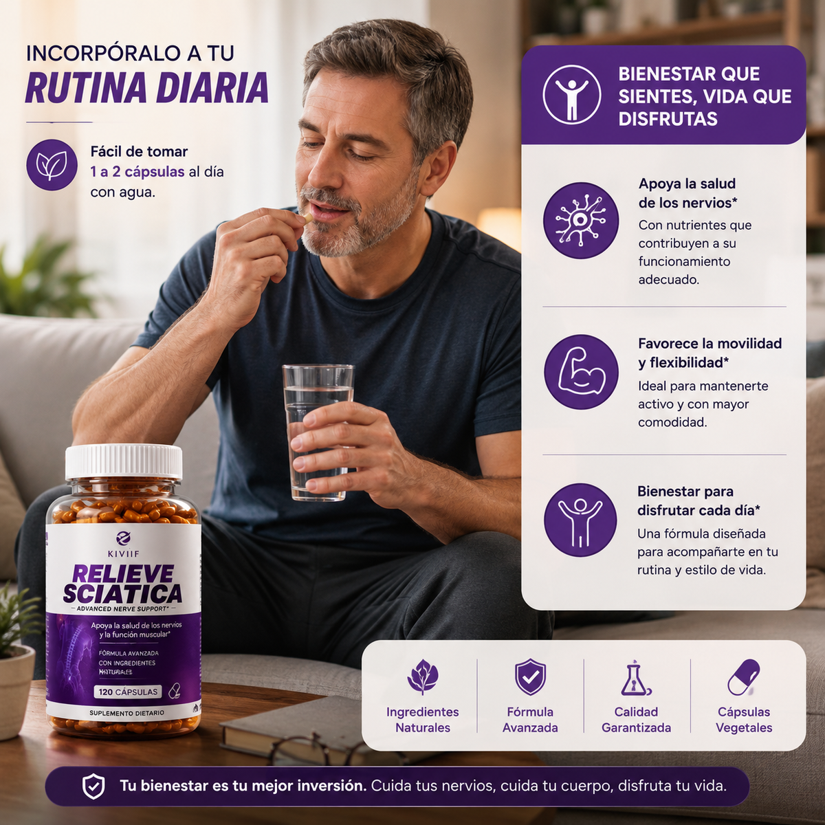 Relieve Sciatica Bienestar para disfrutar cada día.