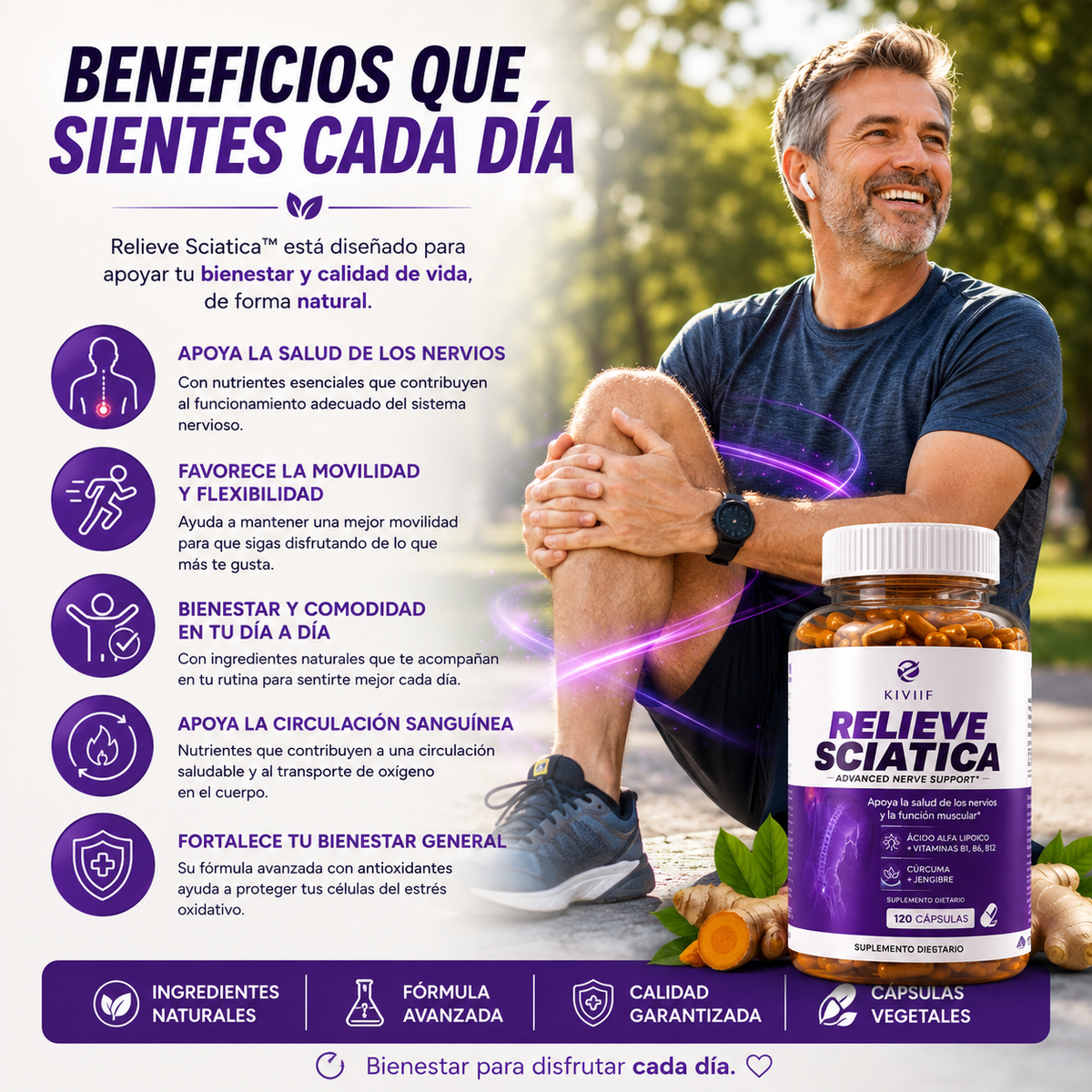 Relieve Sciatica Bienestar para disfrutar cada día.