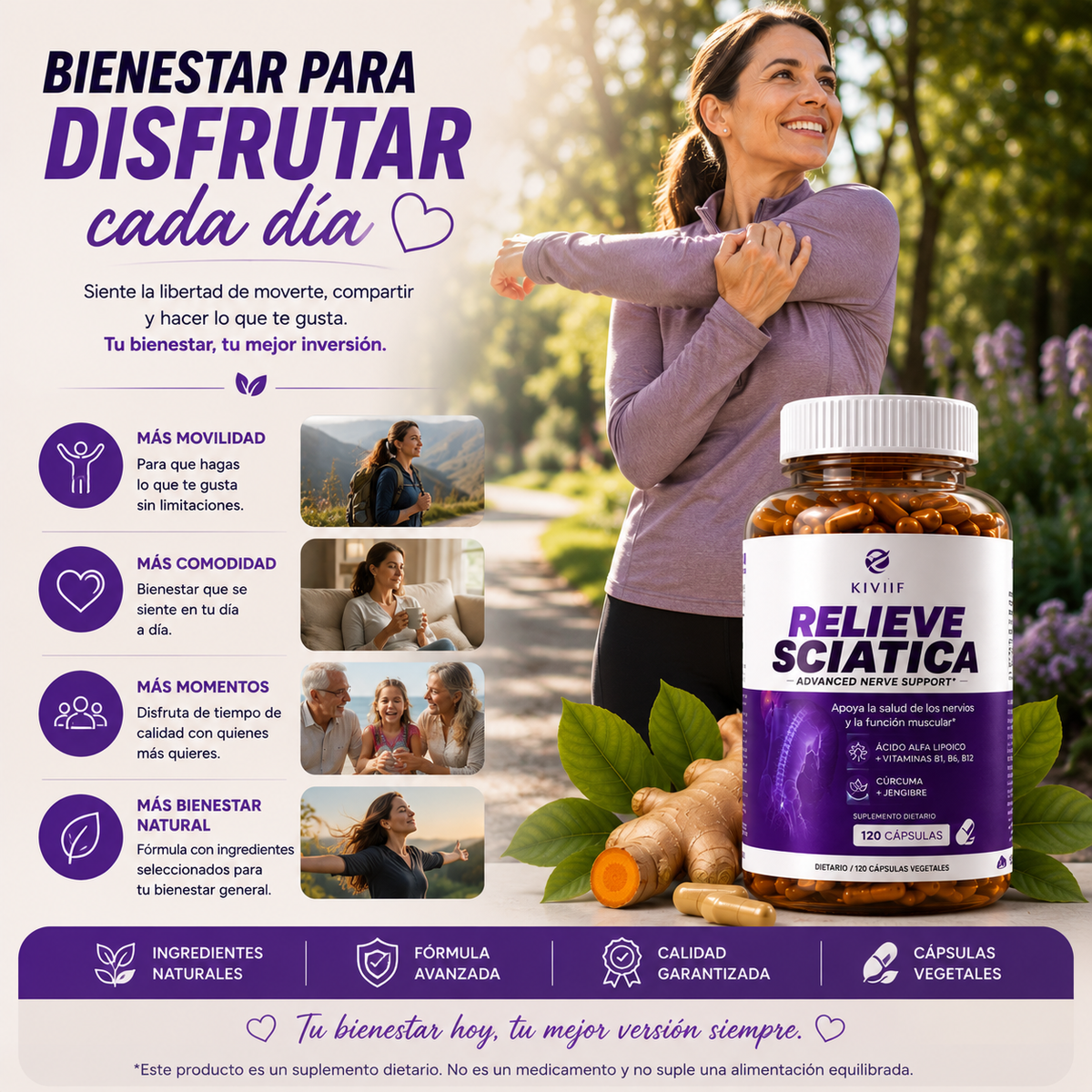 Relieve Sciatica Bienestar para disfrutar cada día.