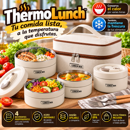 ThermoLunch™   “Tu comida lista, a la temperatura que disfrutas.”