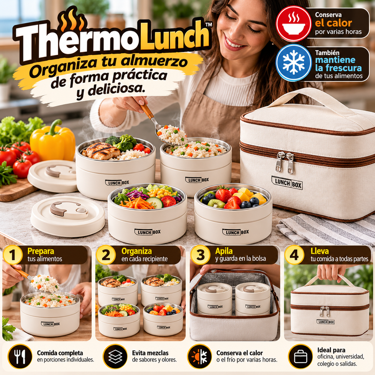 ThermoLunch™   “Tu comida lista, a la temperatura que disfrutas.”